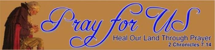 Pray For US Email banner image
